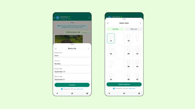 WhatsApp new payment UPI debit and credit card Options for india