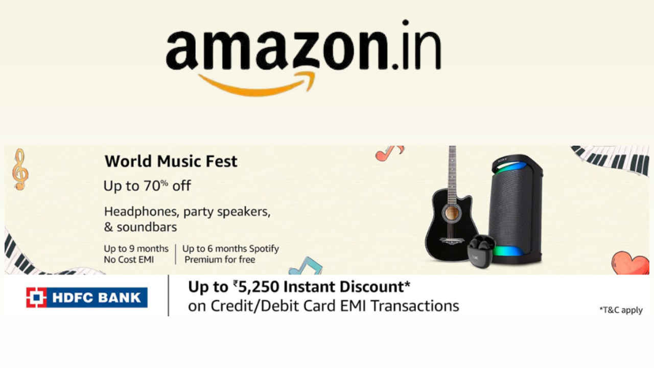 This World Music Day, get exciting deals during ‘World Music Fest’ on Amazon.in starting today
