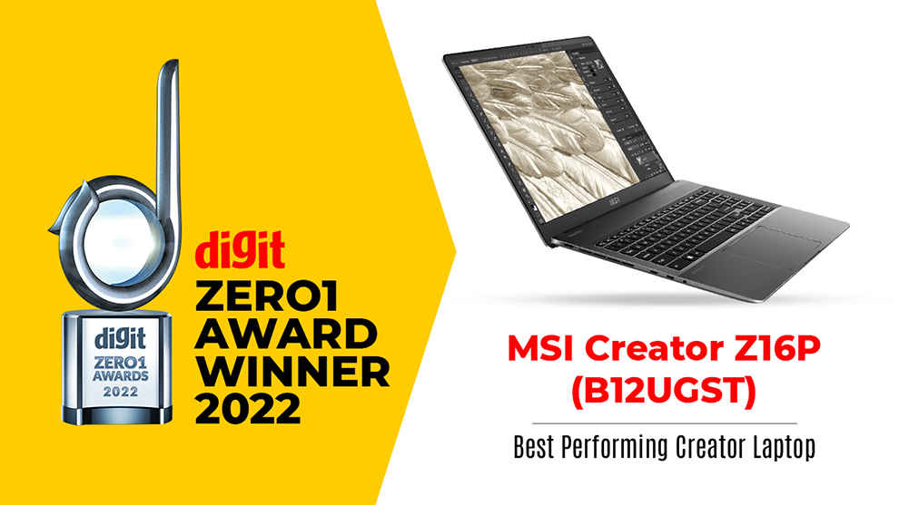Digit Zero1 Award 2022 Winner: MSI Creator Z16P (B12UGST)