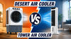Desert air cooler vs tower air cooler: Price, running costs, electricity consumption and other key factors compared