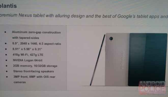 Htc Nexus 9 Aka Volantis Specs Image Leak Digit