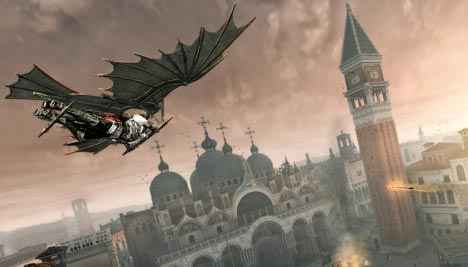 Assassin's Creed 2: Flying across the city