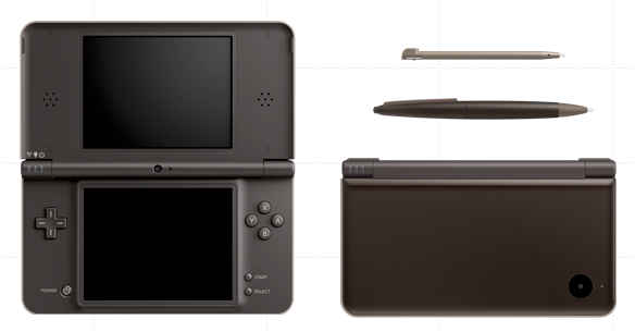 Dark Brown Nintendo DSi LL