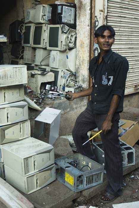 E-waste processing in Mumbai