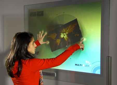DISPLAX technology can transform any non-conductive surface into a multi-touch screen