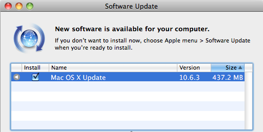 Apple Software Update