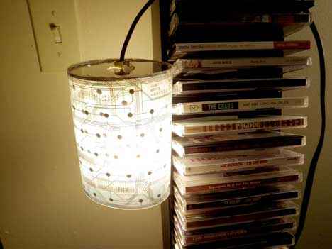 Lamp made out of keyboard membrane