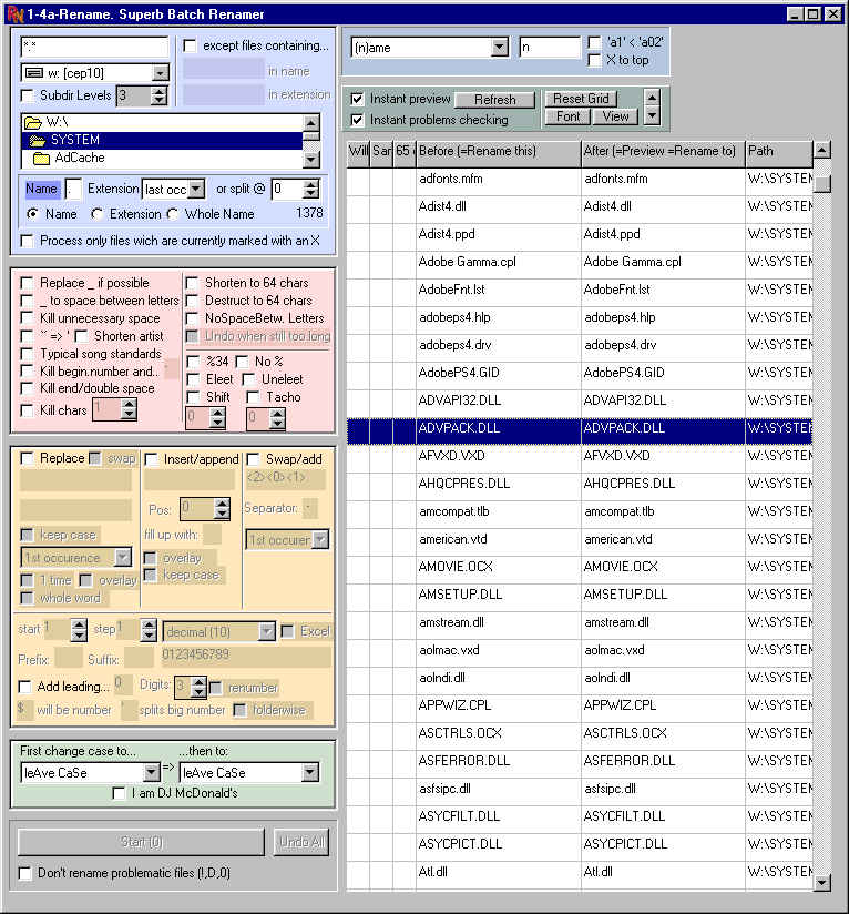 batch rename