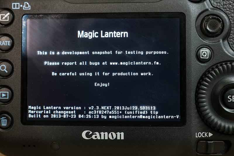 what does magic lantern canon 5d do