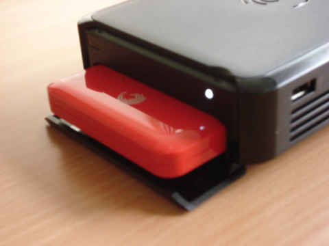 Slot for the GoFlex Portable drive