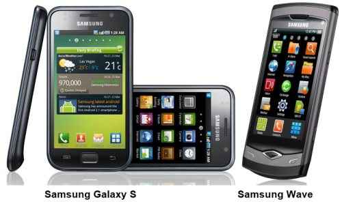 Samsung Galaxy and Samsung Wave