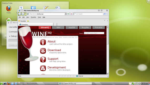 running on ooenSUSE using CrossOver 9.0 