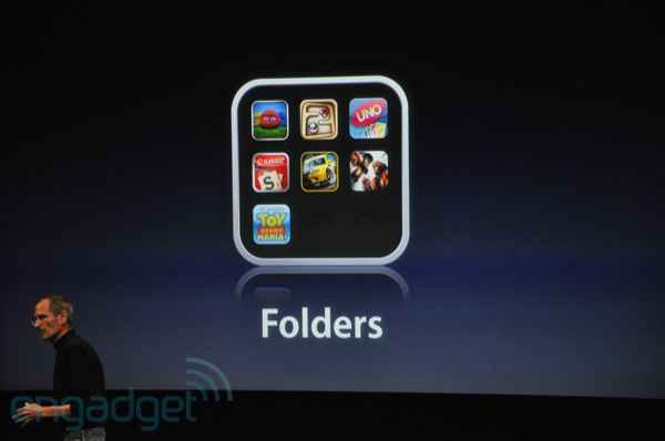 Folders on the iPhone OS 4
