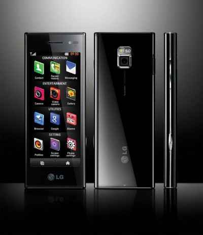 LG BL40 with 4-inch touchscreen, 5MP camera, FM transmitter, XviD/DivX support