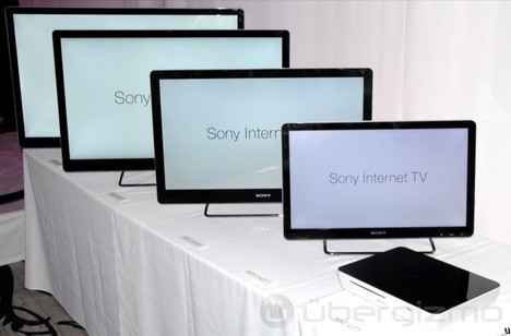 Sony Internet TV Google TV sizes