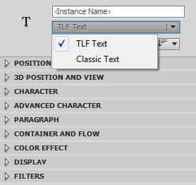 tlf text fields