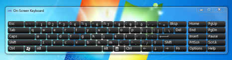 Windows 7 On-Screen Keyboard