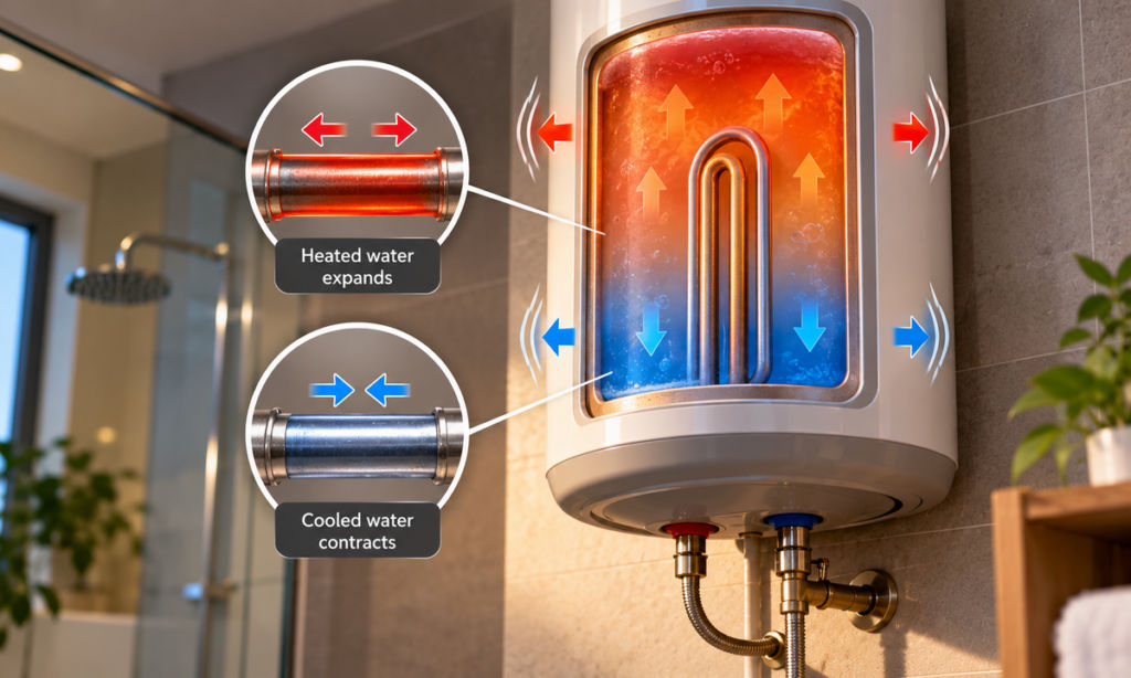 geyser thermal expansion