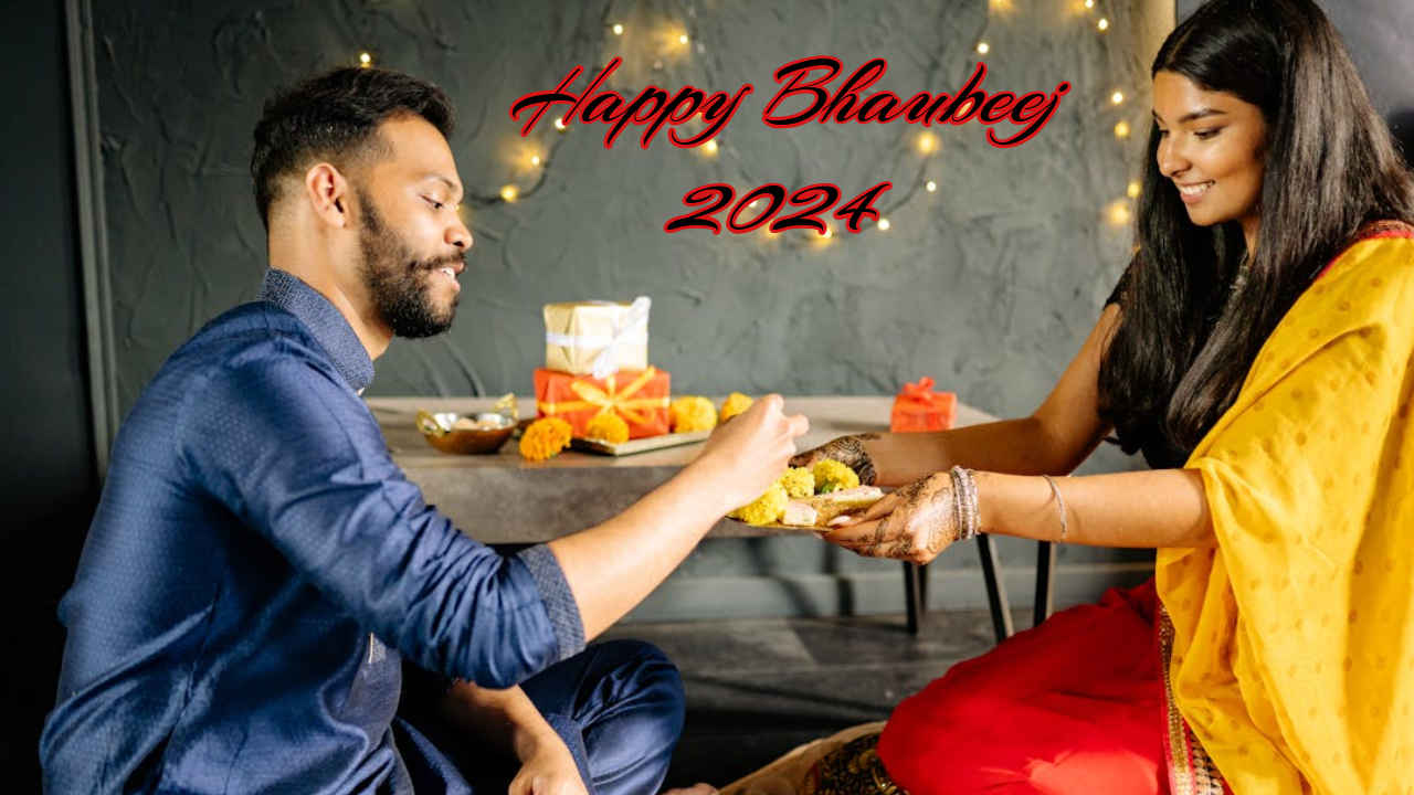 Bhaubeej Wishes 2024: या शुभप्रसंगी द्या तुमच्या भाऊ-बहिणीला सुंदर शुभेच्छा! WhatsApp फोटोज, स्टेटस, AI स्टिकर्स 