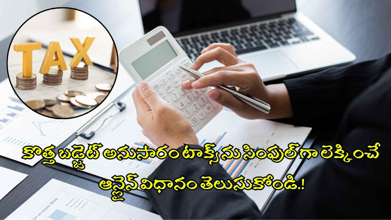 New Tax Regime: కొత్త బడ్జెట్ అనుసారం టాక్స్ ను సింపుల్ గా లెక్కించే ఆన్లైన్ విధానం తెలుసుకోండి.!