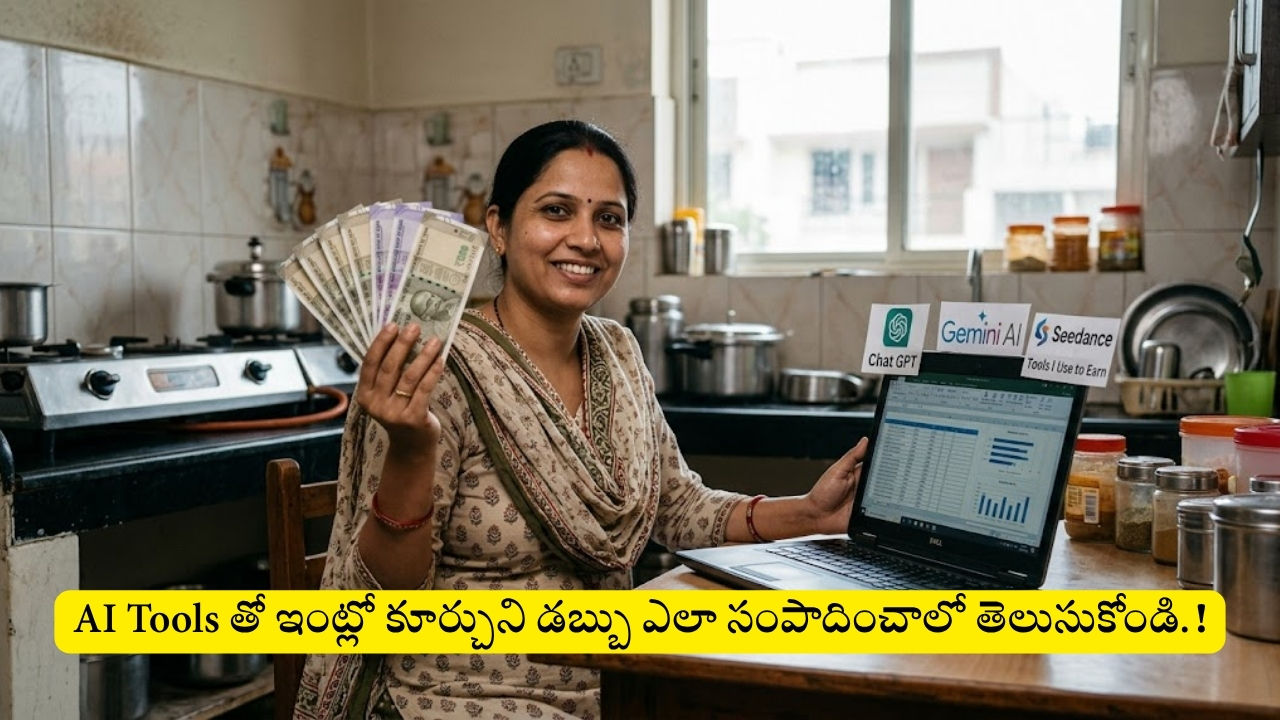 AI Tools తో ఇంట్లో కూర్చుని డబ్బు ఎలా సంపాదించాలో తెలుసుకోండి.!