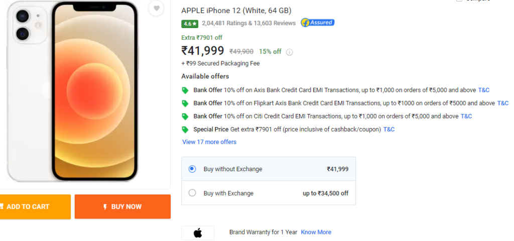 iPhone 12 Flipkart Deal