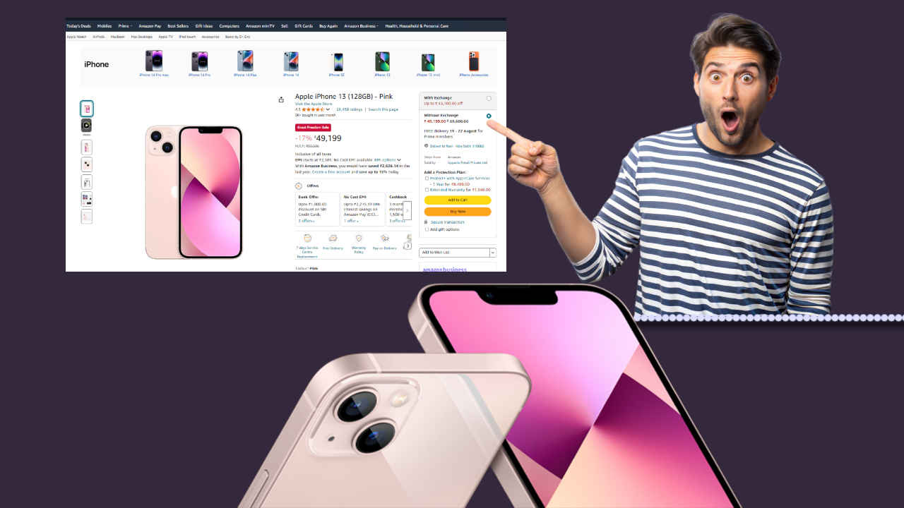 Amazon ಸೇಲ್‌ನಲ್ಲಿ iPhone 13 ಬೆಲೆಯಲ್ಲಿ ಭಾರಿ ಇಳಿಕೆ! ಈ ಭರ್ಜರಿ ಡೀಲ್ ಕೈ ಜಾರುವ ಮುಂಚೆ ಖರೀದಿಸಿಕೊಳ್ಳಿ