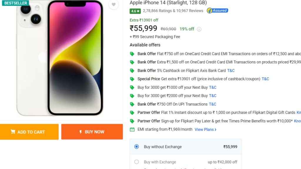 iPhone 14 Flipkart Deal