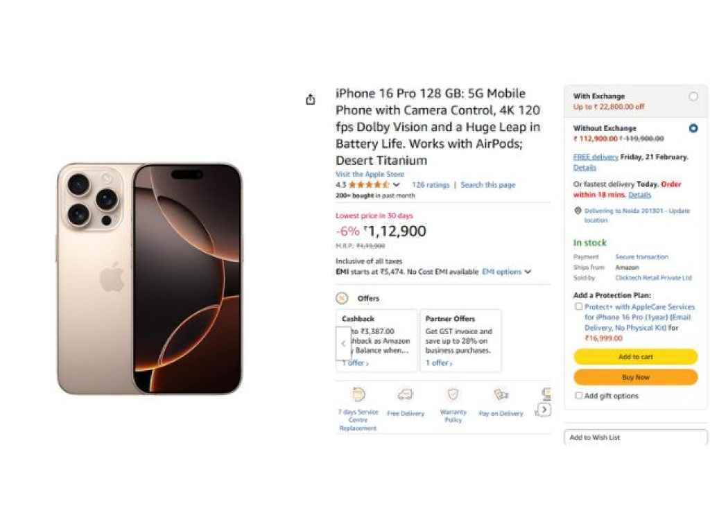 iPhone 16 Pro 128 GB 5G