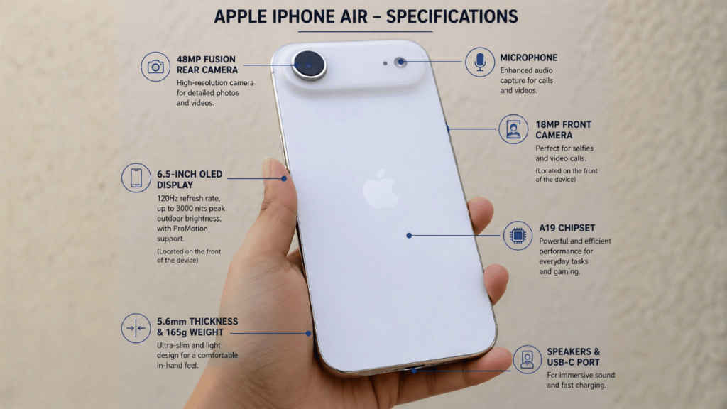 iPhone Air specifications
