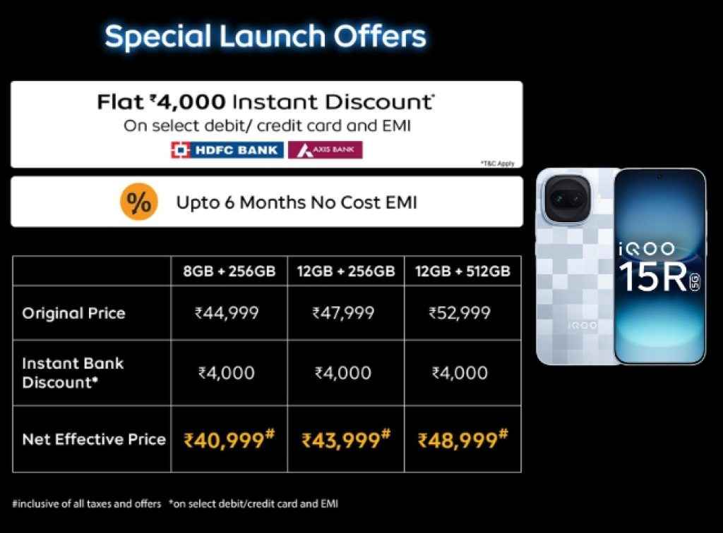 iQOO 15R sale