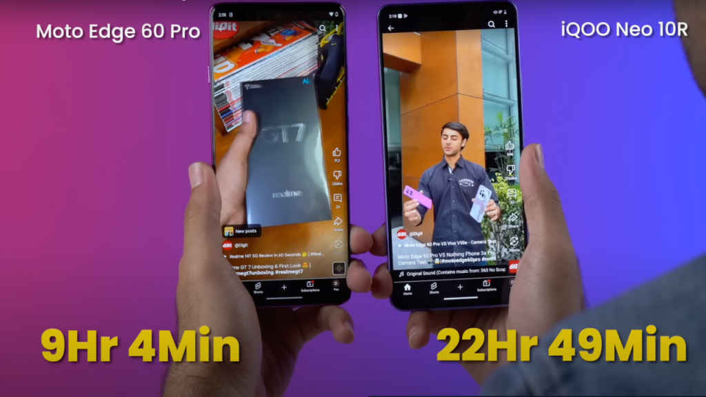 iQOO Neo 10R vs Motorola Edge 60 Pro