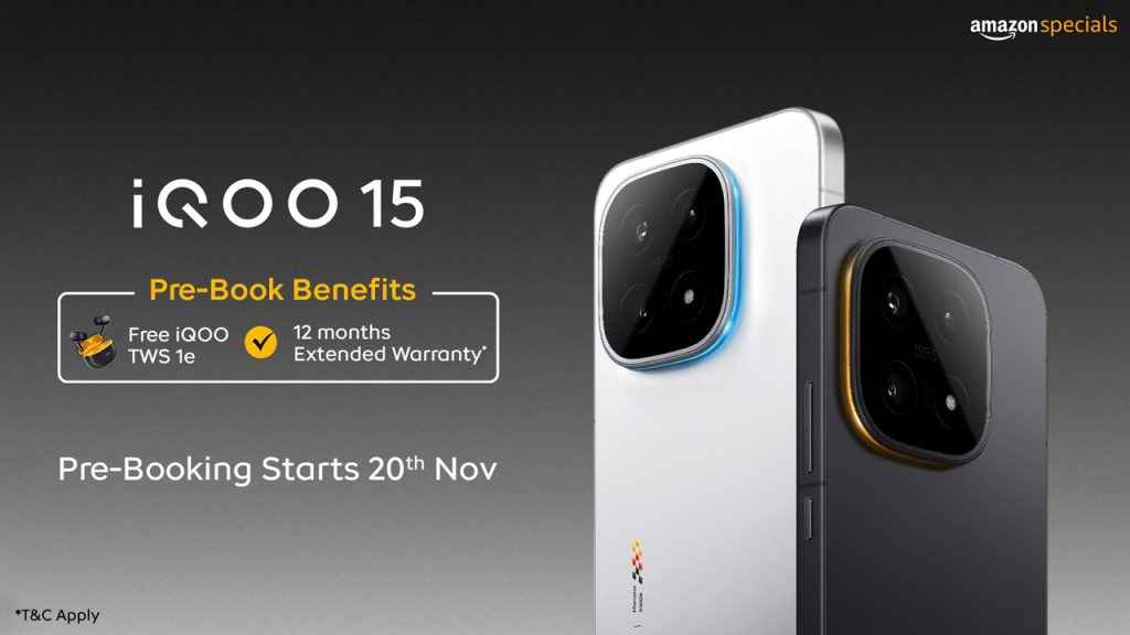 iQOO 15 Pre-book Offers