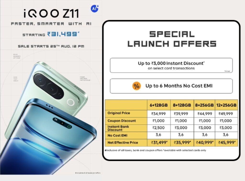 iQOO Z11 Price and offers