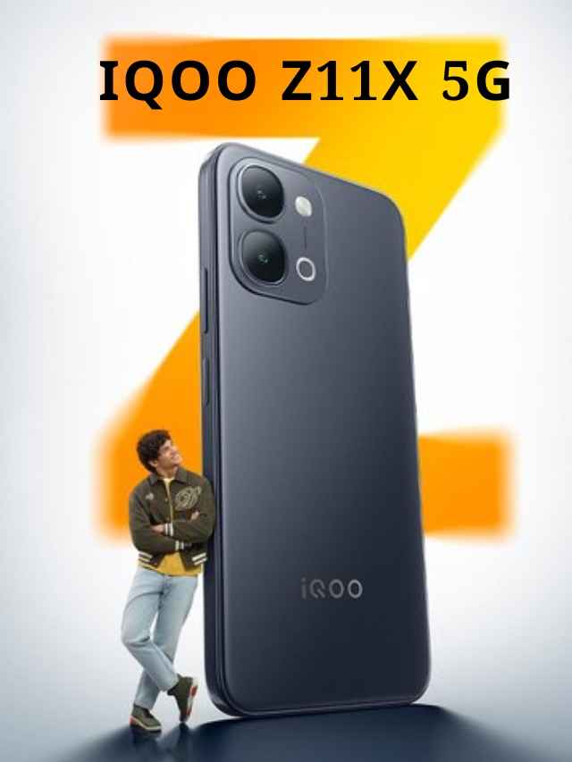 iQOO Z11x 5G front and back view with 7200mAh battery
