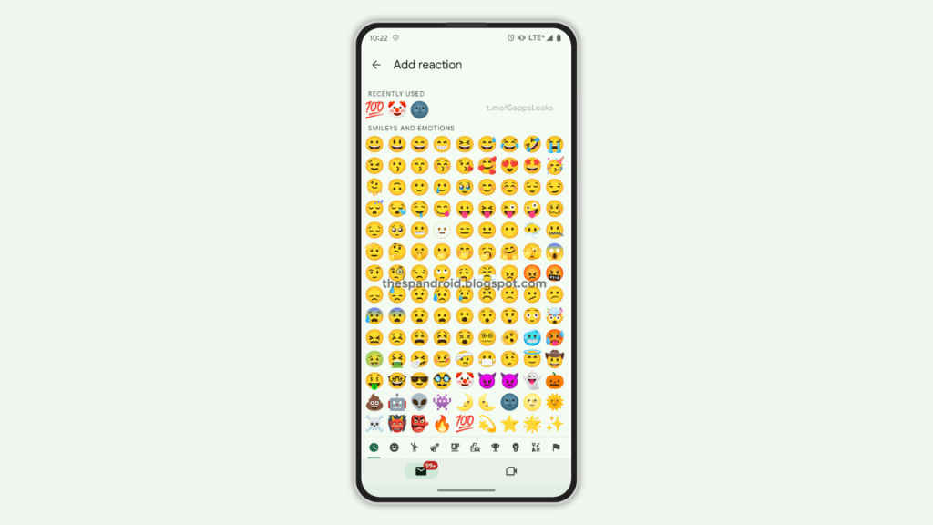 Gmail: Emoji reactions