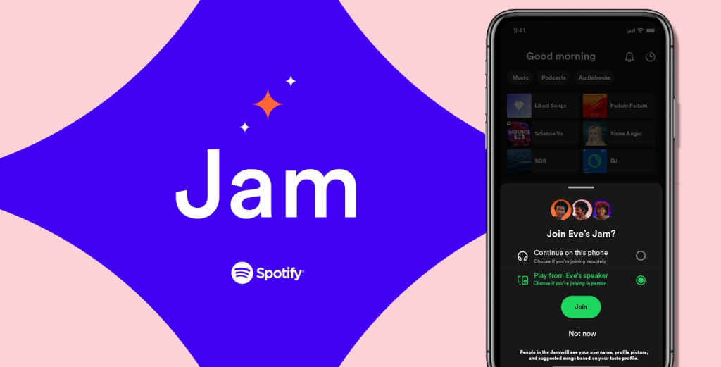 Spotify's Jam feature