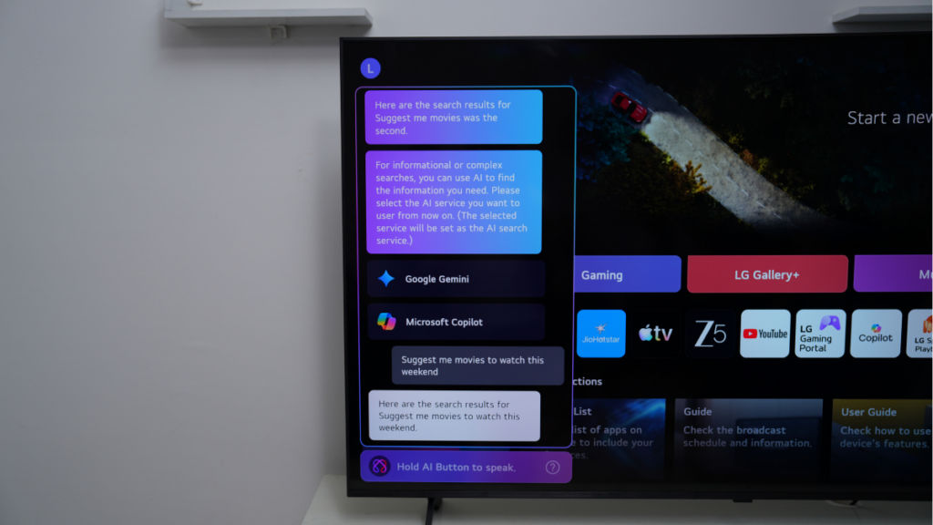 LG QNED TV AI