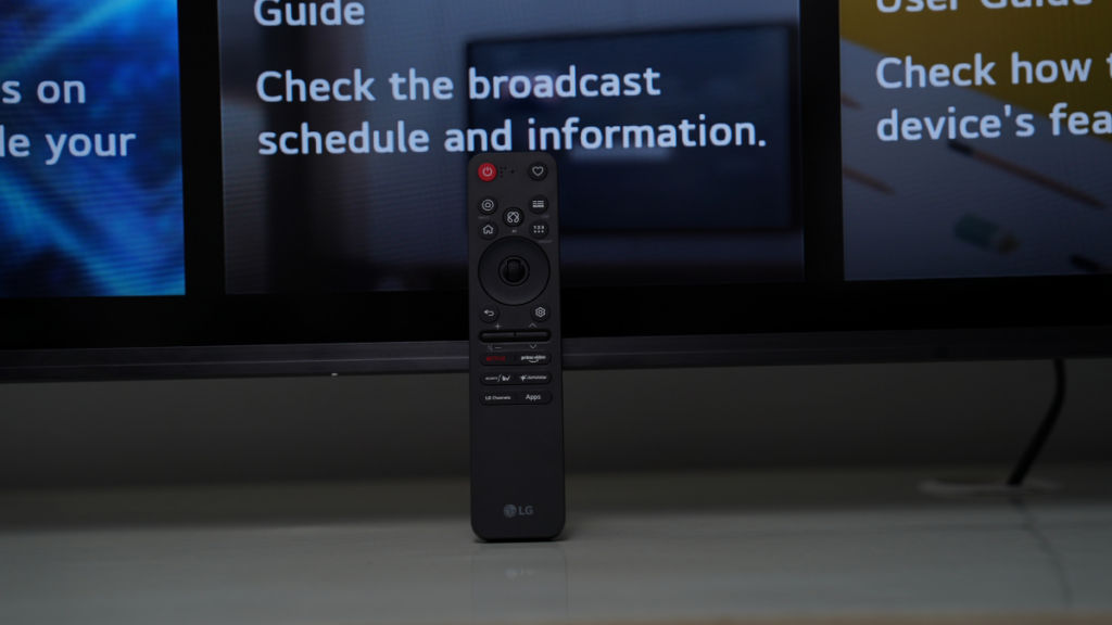 LG QNED TV remote