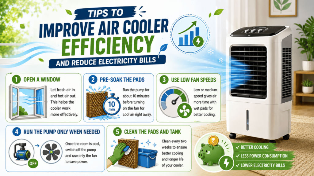 improve air cooler efficiency