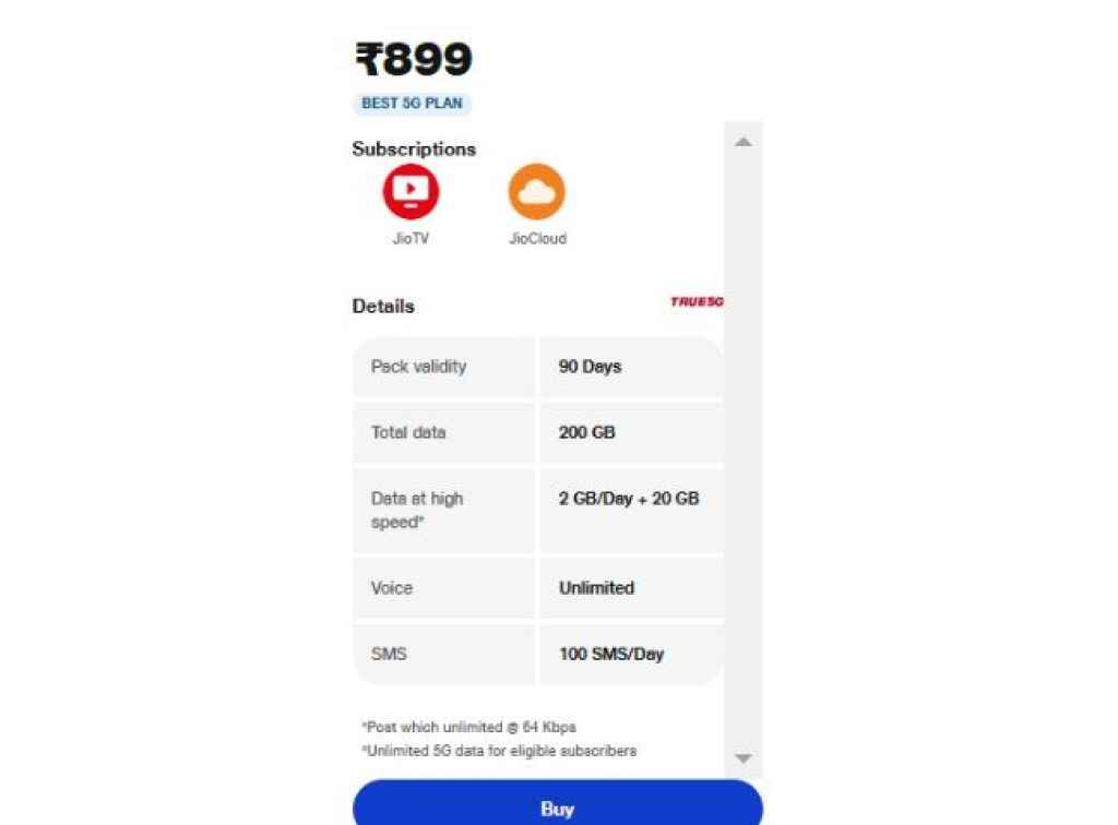 jio 899 (