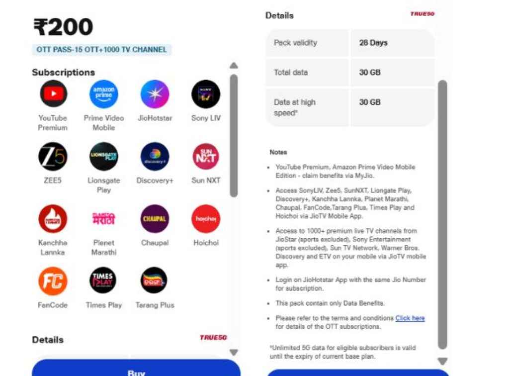 jio rs 200