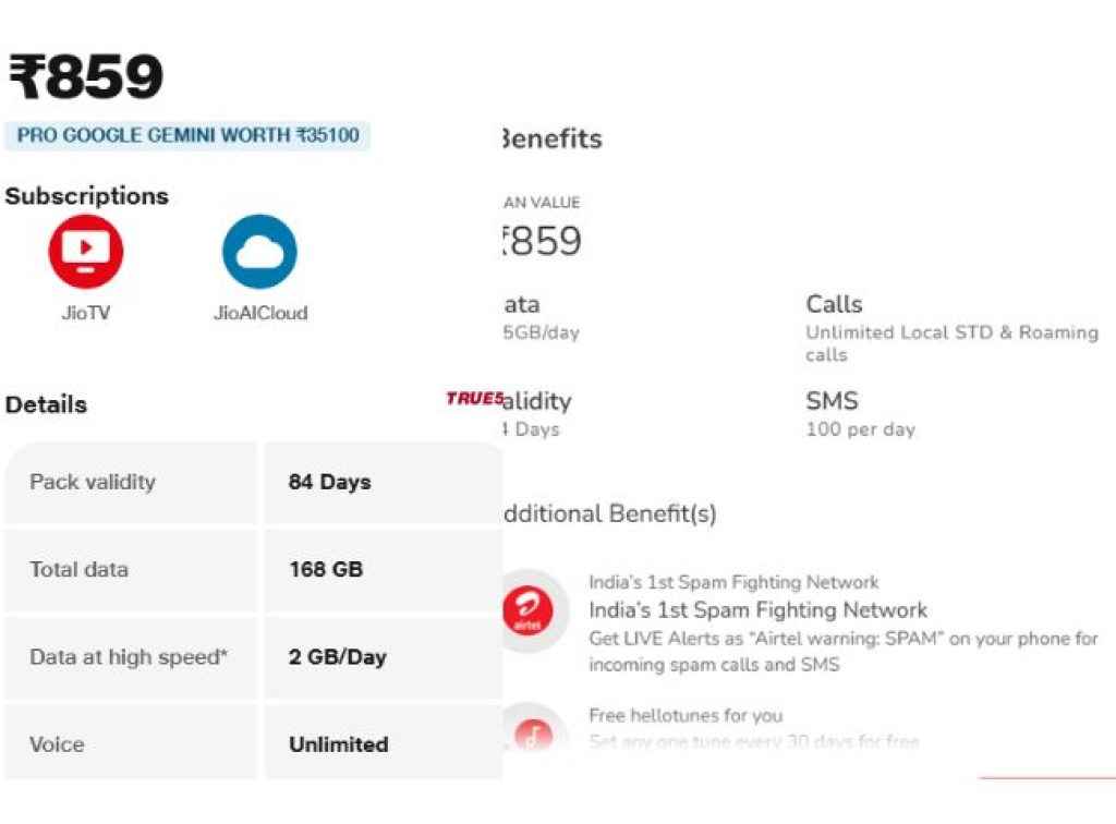 jio vs airtel rs 489 plan