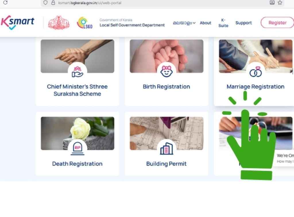 ksmart marriage registration via video kyc