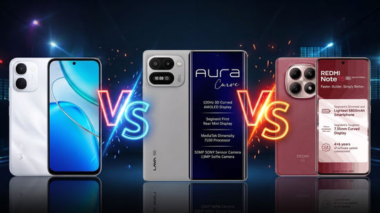 Lava Aura Curve vs Vivo T5x vs Redmi Note 15 SE: Price in India, display, processor, battery, camera and more compared