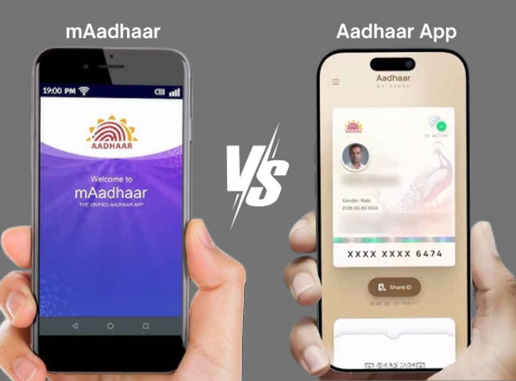 mAadhaar vs e-Aadhaar App