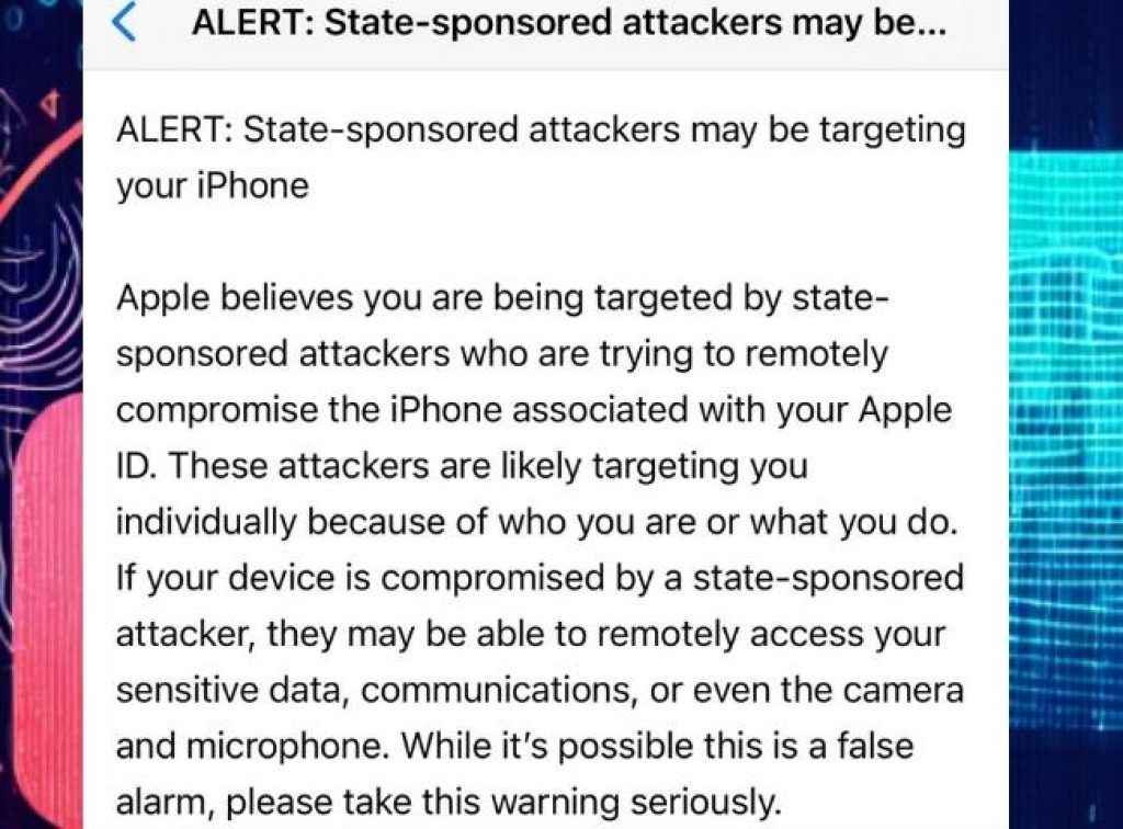Apple ഫോണിലെ warning message