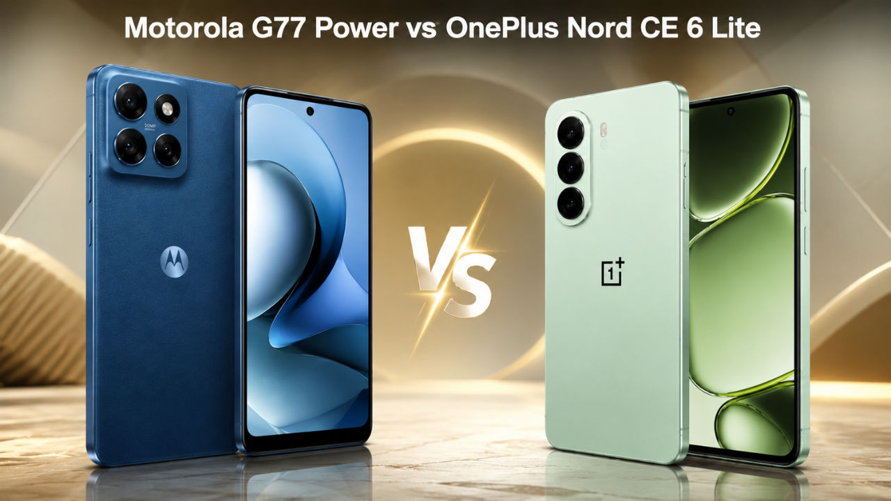 Motorola G77 Power vs OnePlus Nord CE 6 Lite: डिज़ाइन, कैमरा, स्पेक्स, कीमत और अन्य की तुलना