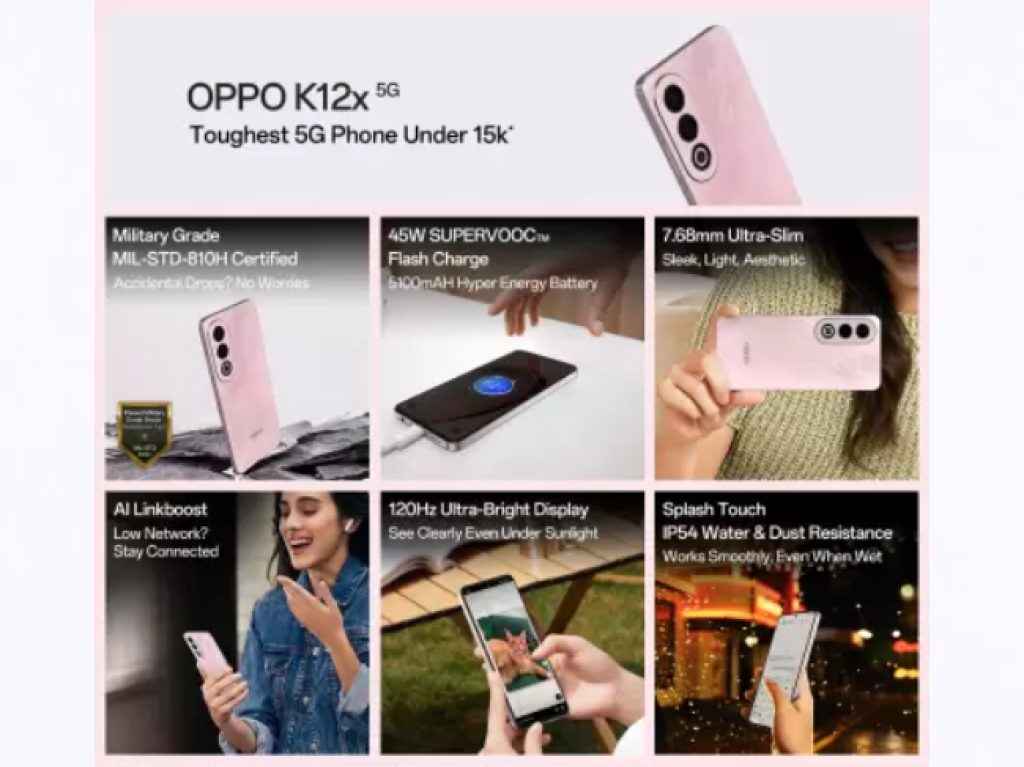 OPPO K12x 5G features 