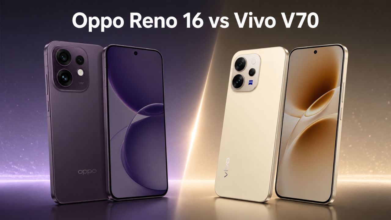 Oppo Reno 16 vs Vivo V70: डिस्प्ले, कैमरा, स्पेक्स, कीमत और अन्य की तुलना
